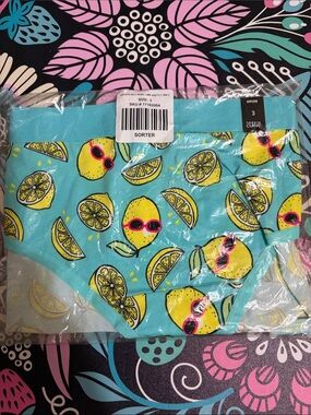 torrid Turquoise Lemon Print Hipster Briefs with Pink Sunglasses